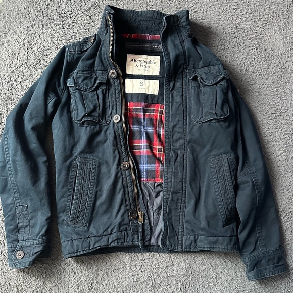 Abercrombie & Fitch Other - Y2K Abercrombie & Fitch Men’s Military Plaid Lined Jacket, Size Small